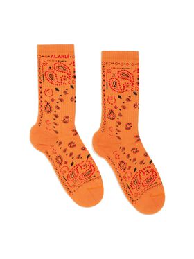 Alanui Bandana Socks Natural LWLA035R25MAT001