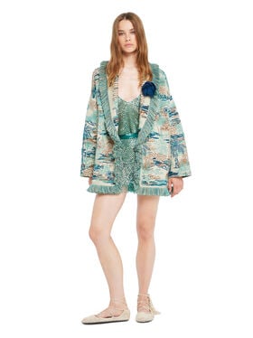 Alanui Lost In The Blue Cardigan Sea Shell-Multicolor