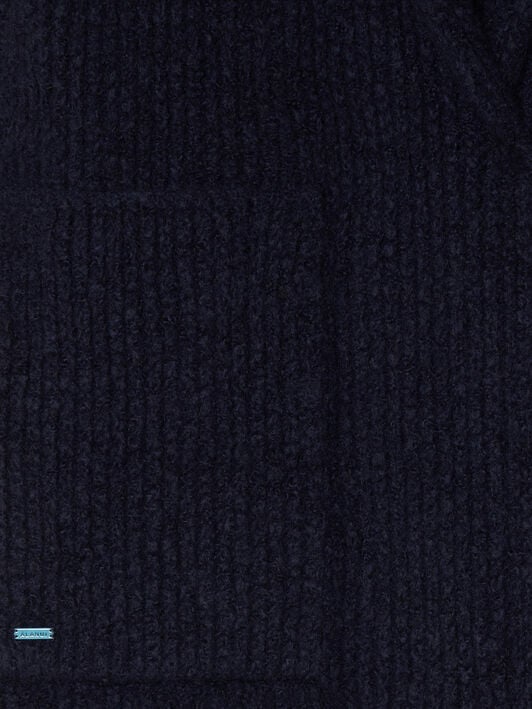 Alanui Alanui Finest Coat Midnight Blue LWHQ013E25KNI001 Alanui Alanui Finest Coat Midnight Blue LWHQ013E25KNI001