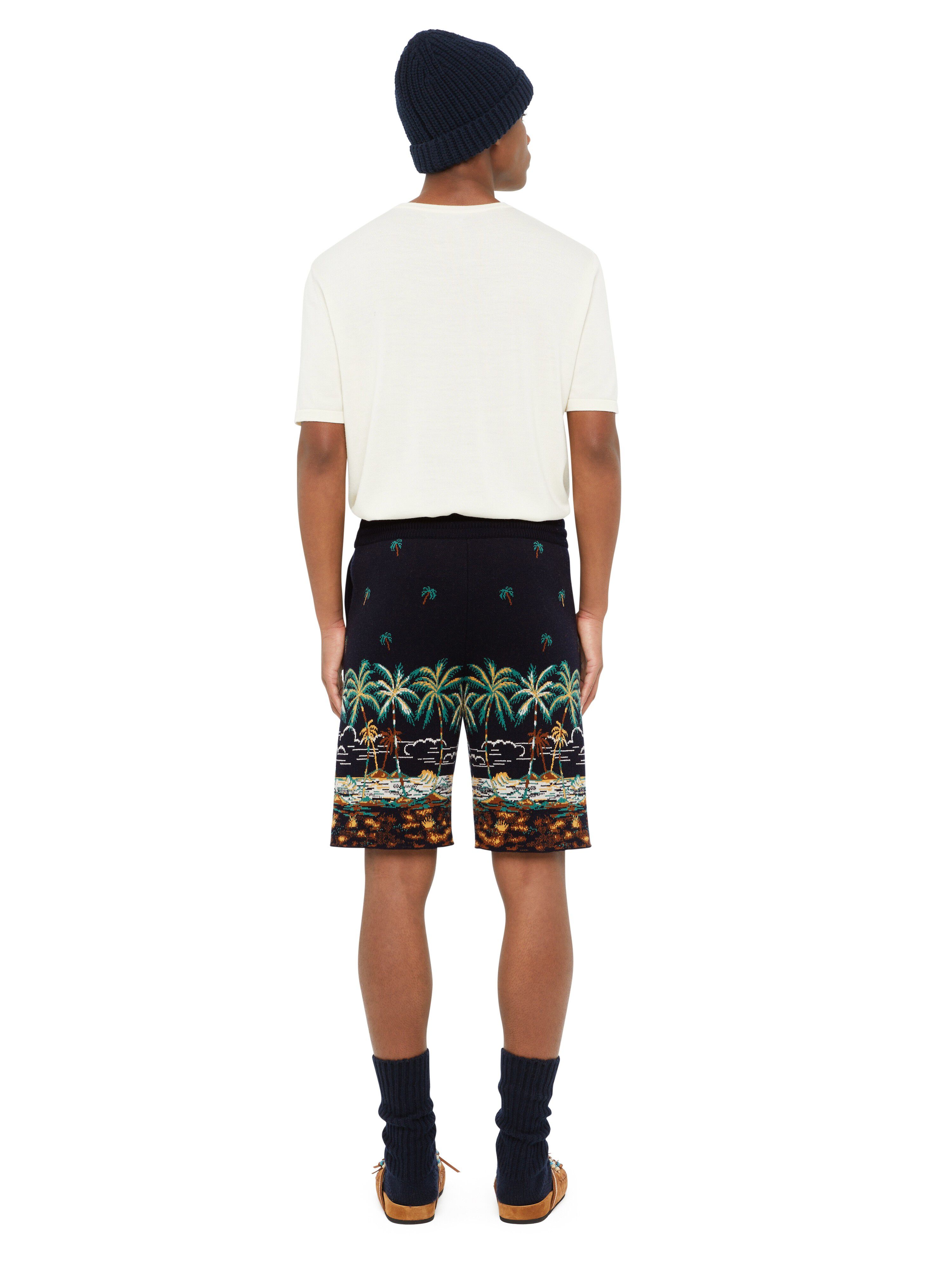 Alanui The Tale Of A Hawaiian Shorts Midnight Blue-Multicolor LMHM004E24KNI003