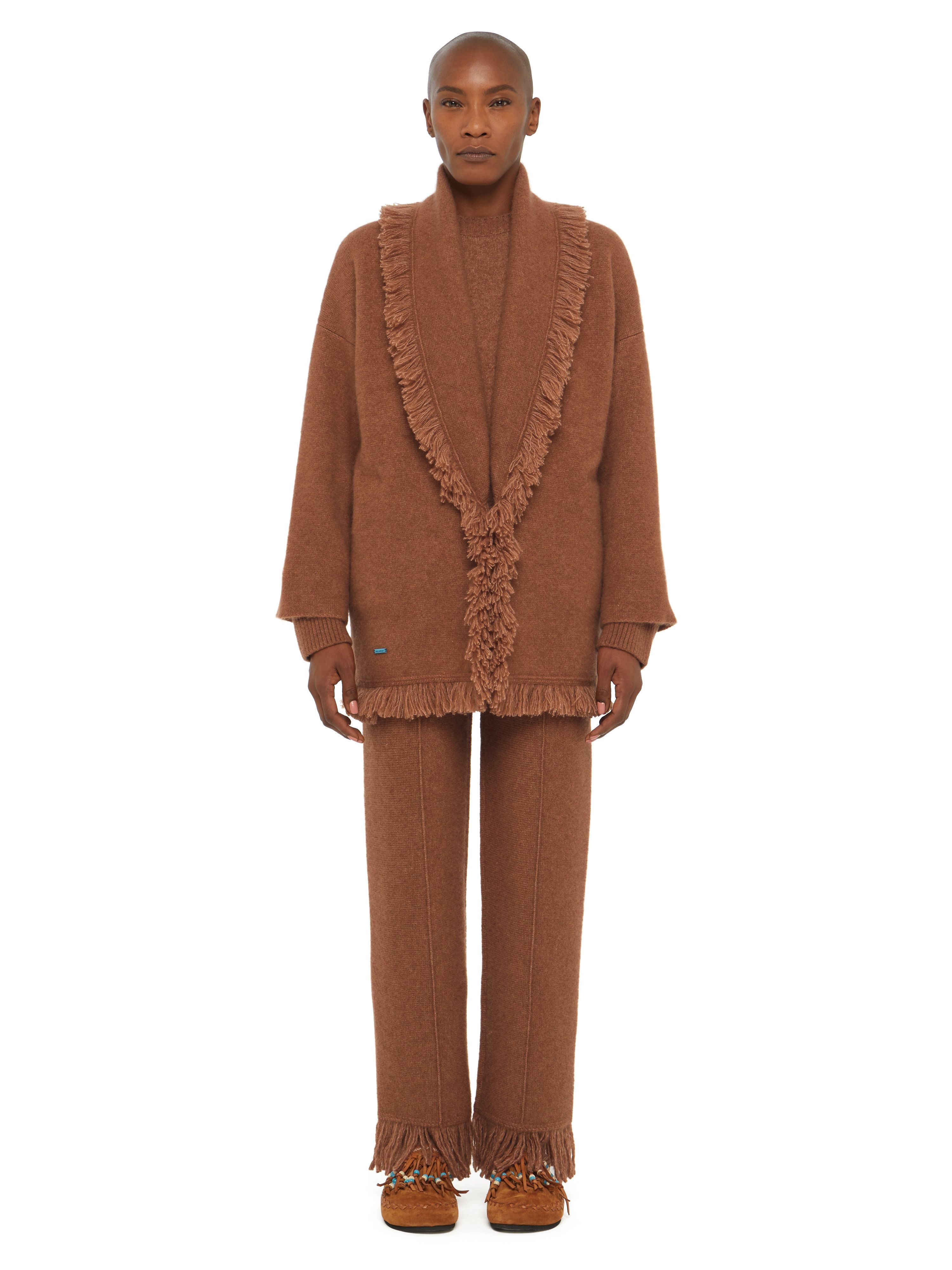 Alanui Alanui Finest Cardigan Luli Brown LWHB064E24KNI00G