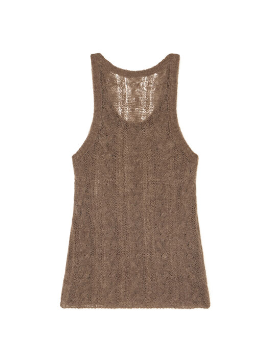 Alanui Desert Drift Tank Top Dark Dust LWHT005E25KNI001