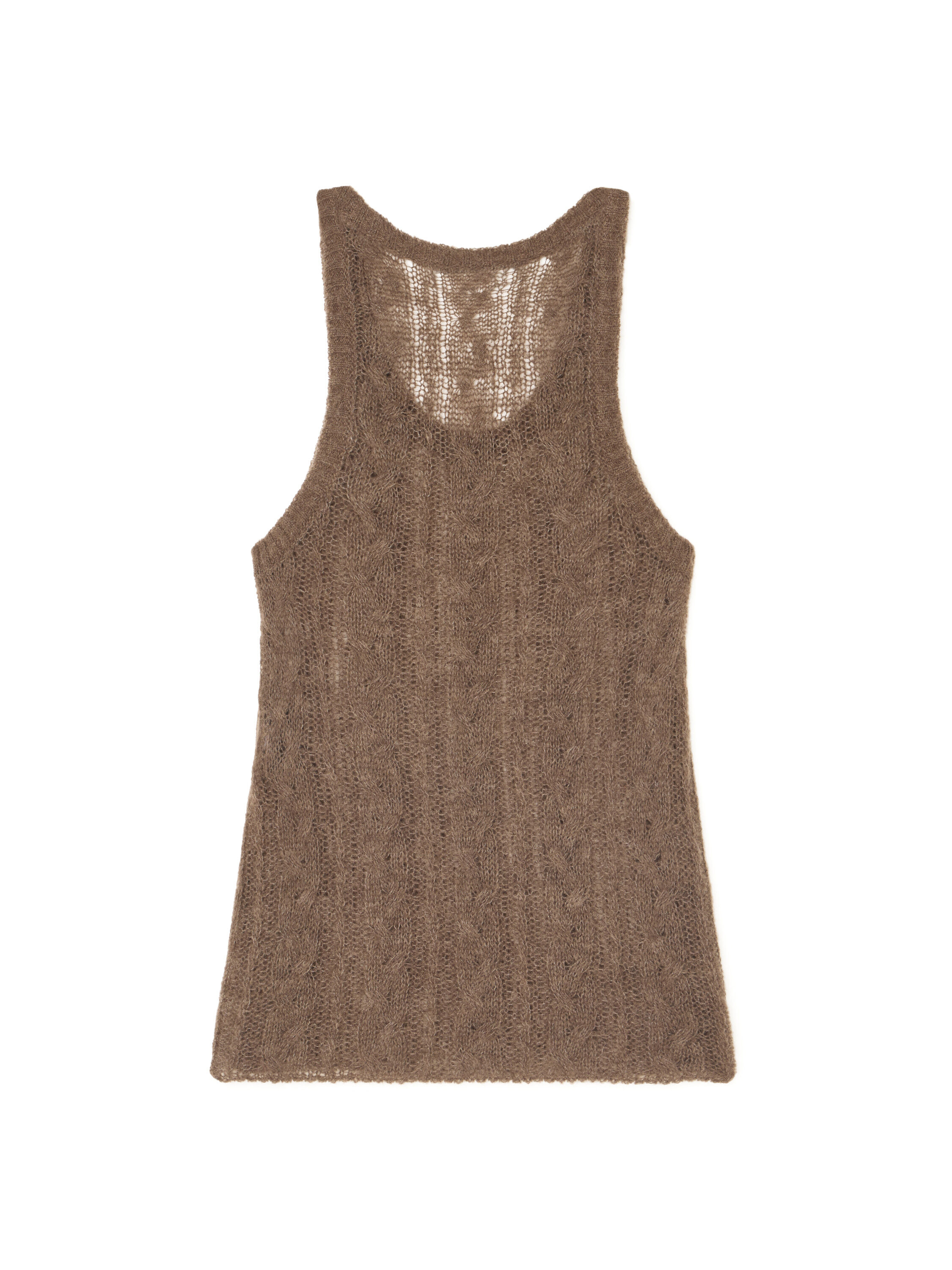 Alanui Desert Drift Tank Top Dark Dust LWHT005E25KNI001