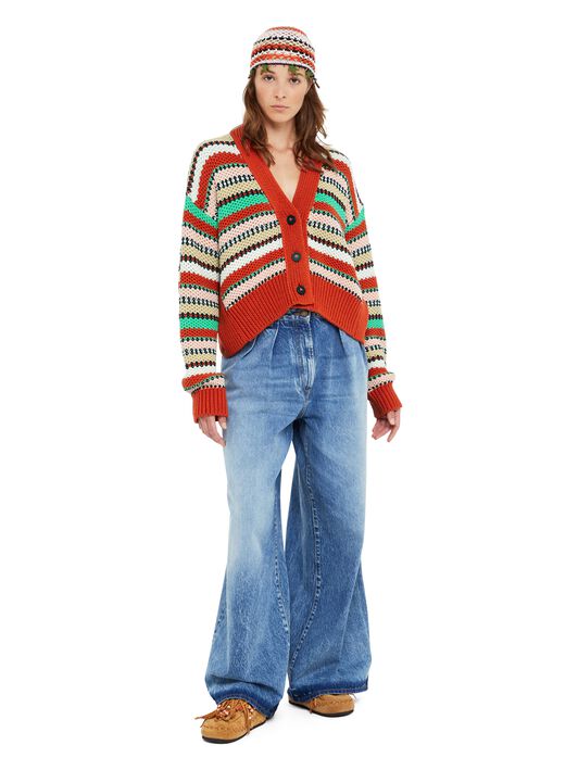 Alanui Sunny Stripes Cardicrop Furnace-Multicolor LWHB055R25KNI003