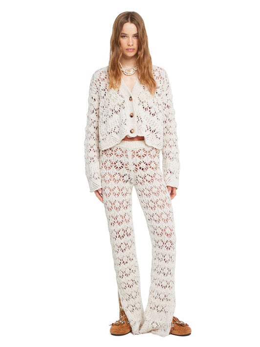 Alanui Lagoon Romance Cardicrop White Pearl LWHB055R26KNI002