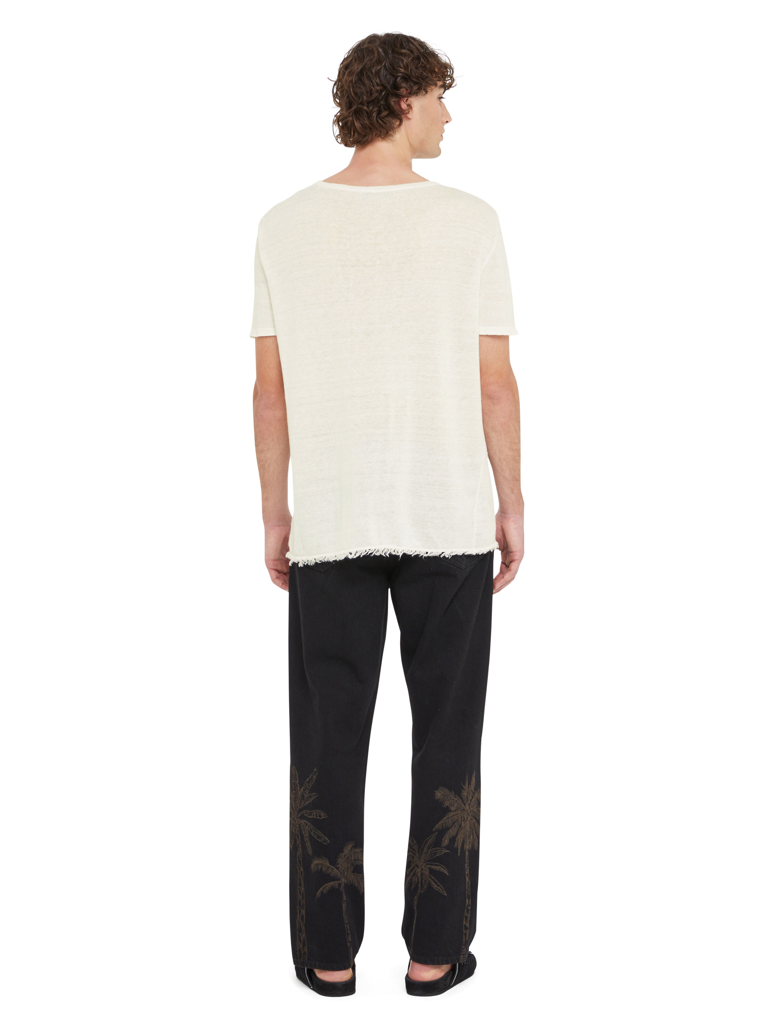 Alanui T-Shirt Chalk LMHW002R25KNI001