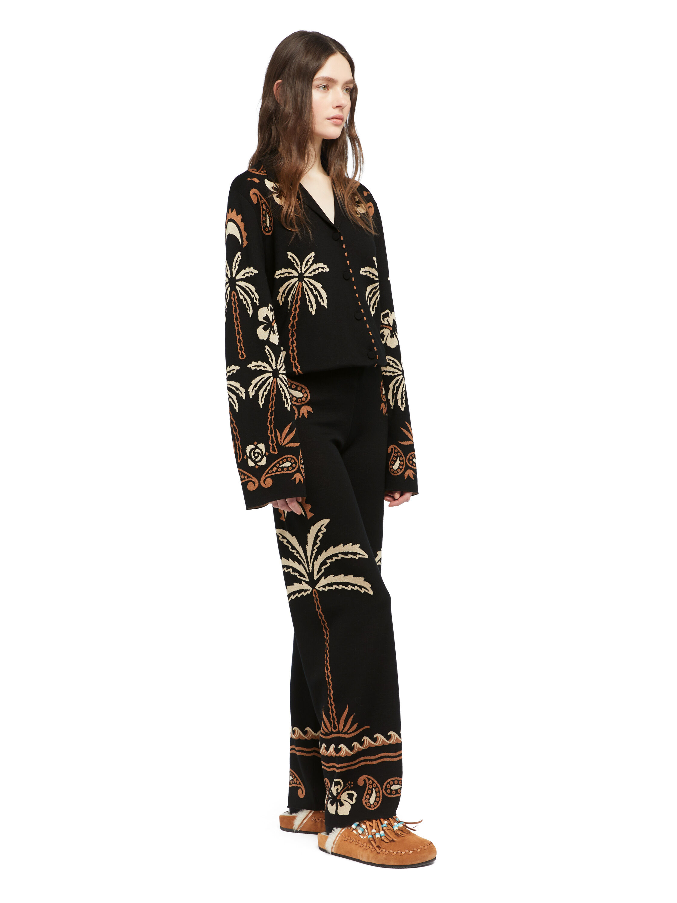 Alanui Glimpse Of Eden Pants Black-Dakar LWHG016E25KNI002