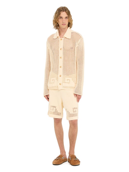 Alanui Where The Wave Begins Shirt Sand LMHY002R26KNI002