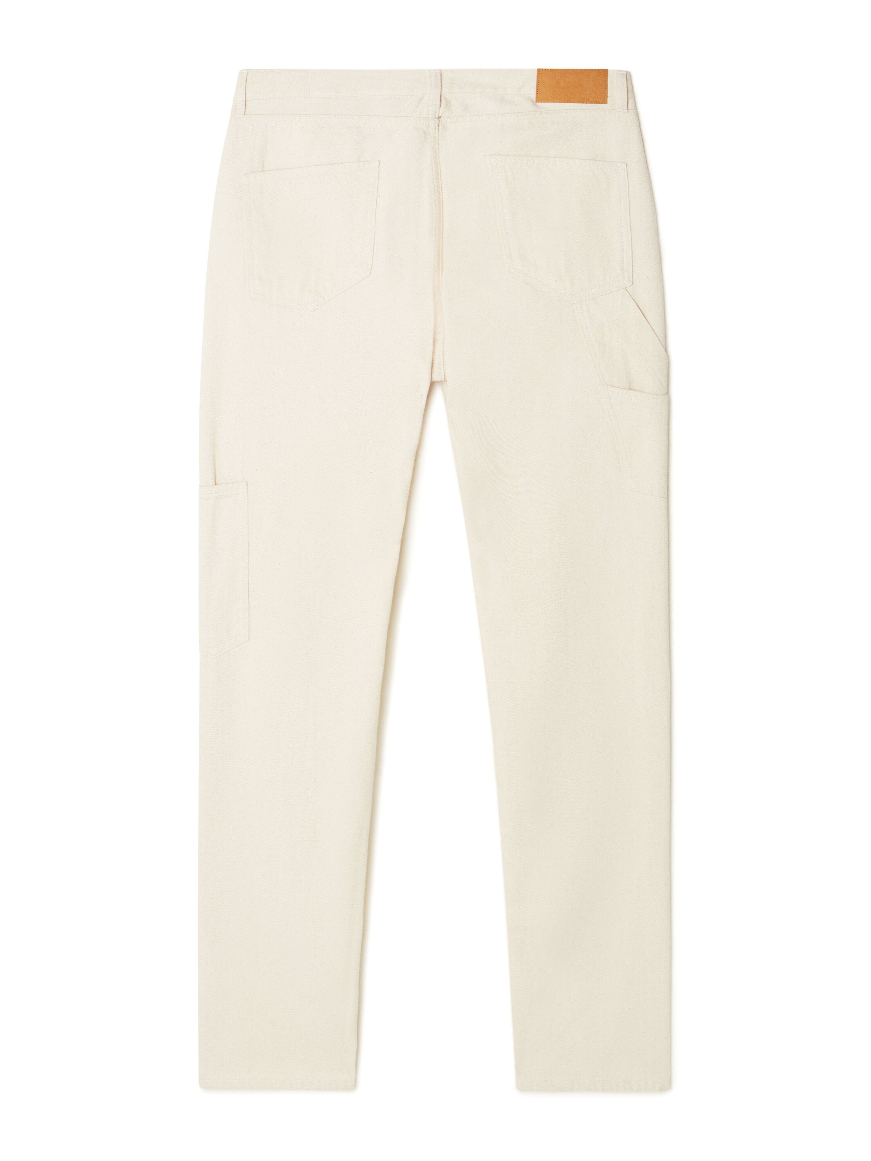 Alanui Raw Cargo Denim Pants White Raw Denim LMYB001R25DEN001