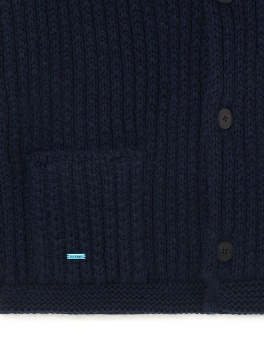 Alanui Alanui Finest Cardigan Deep Blue LMHB037R25KNI001