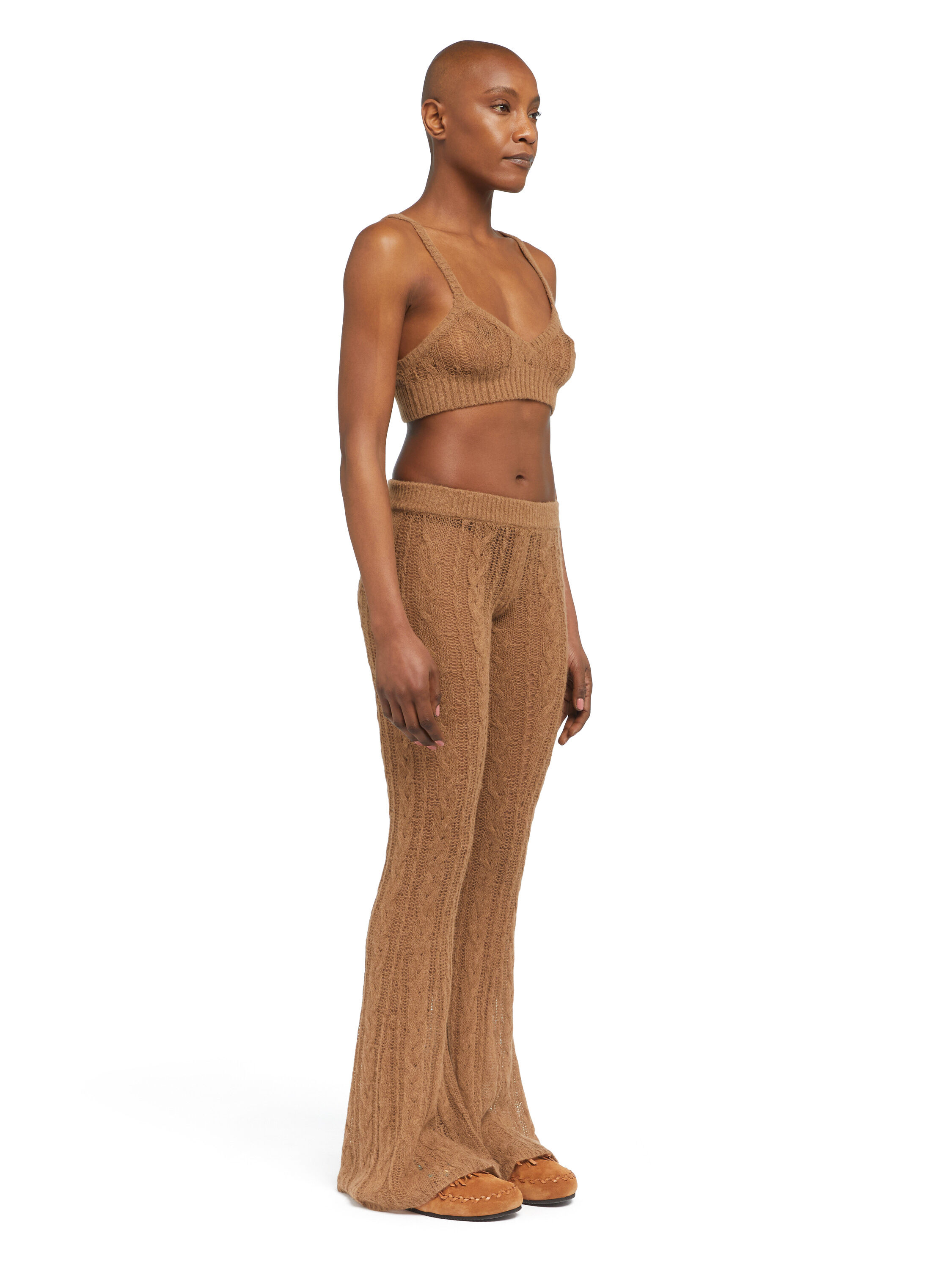 Alanui Desert Drift Bra Camel LWHR005E25KNI001