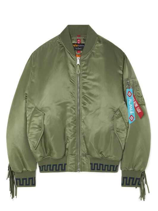 Alanui Alpha Industries X Alanui Bomber Sage LMEH001R25FAB001