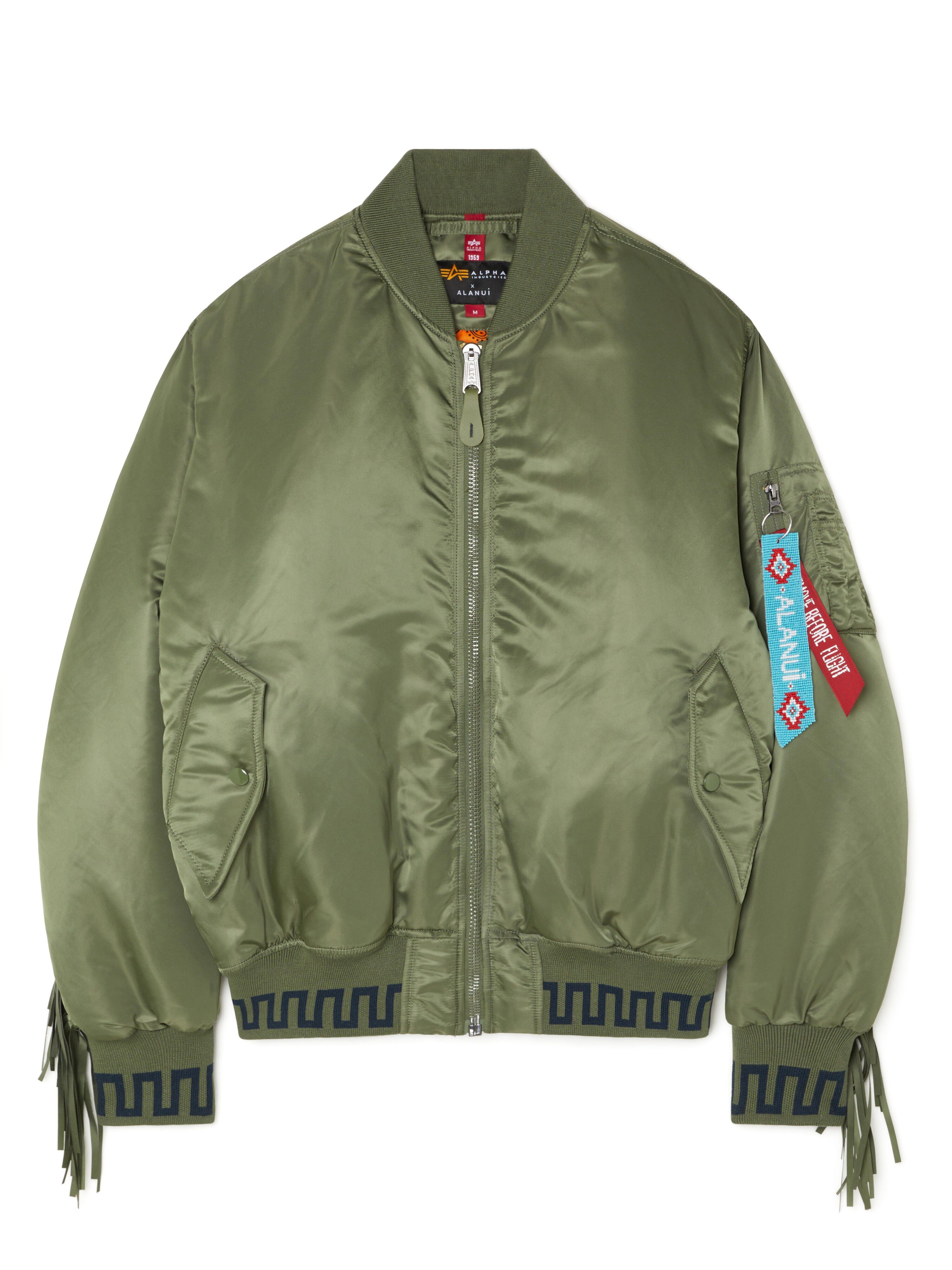 Alanui Alpha Industries X Alanui Bomber Sage LMEH001R25FAB001