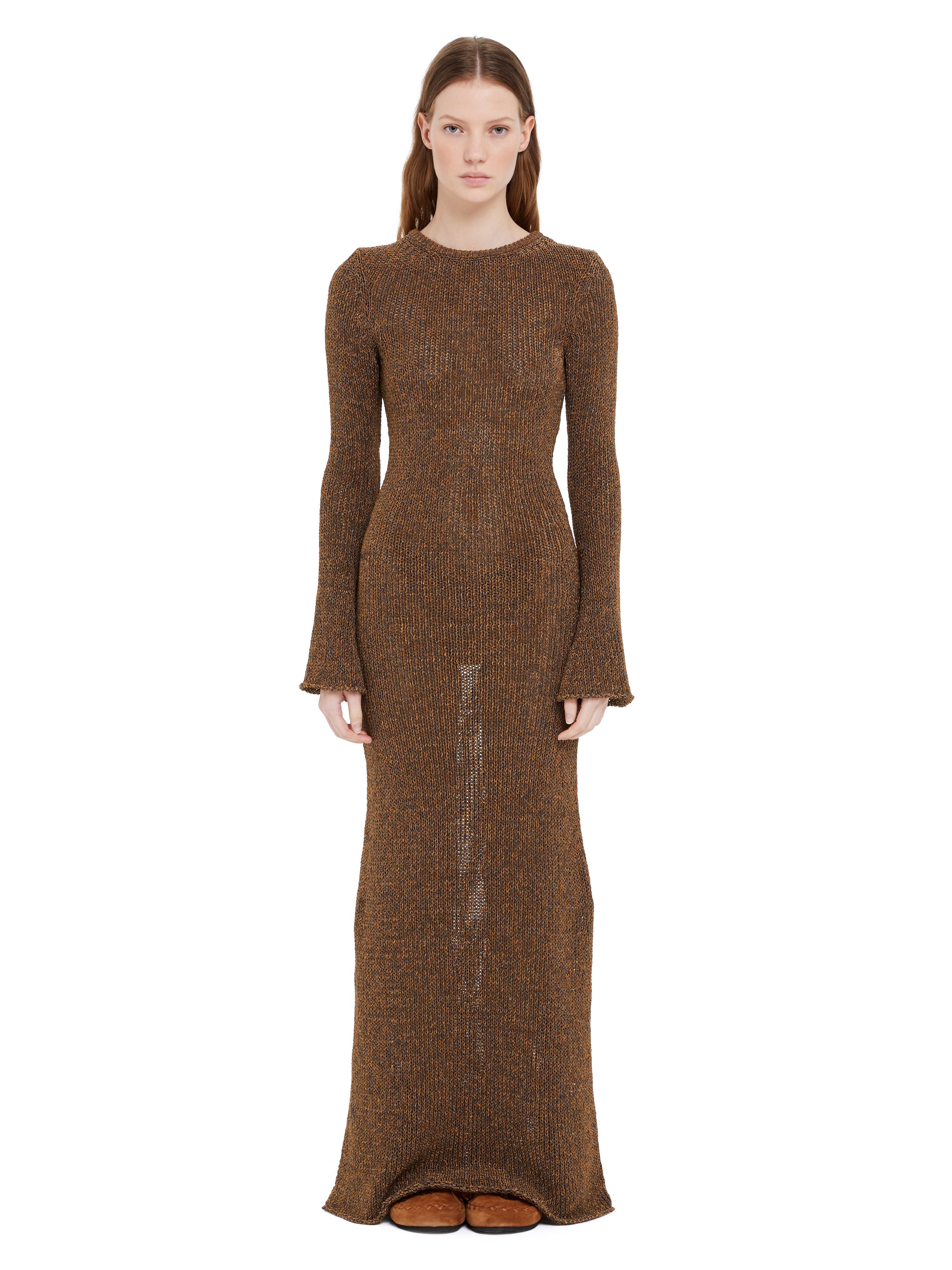 Alanui Shady Beach Dress Pecan LWHI05FR25KNI001