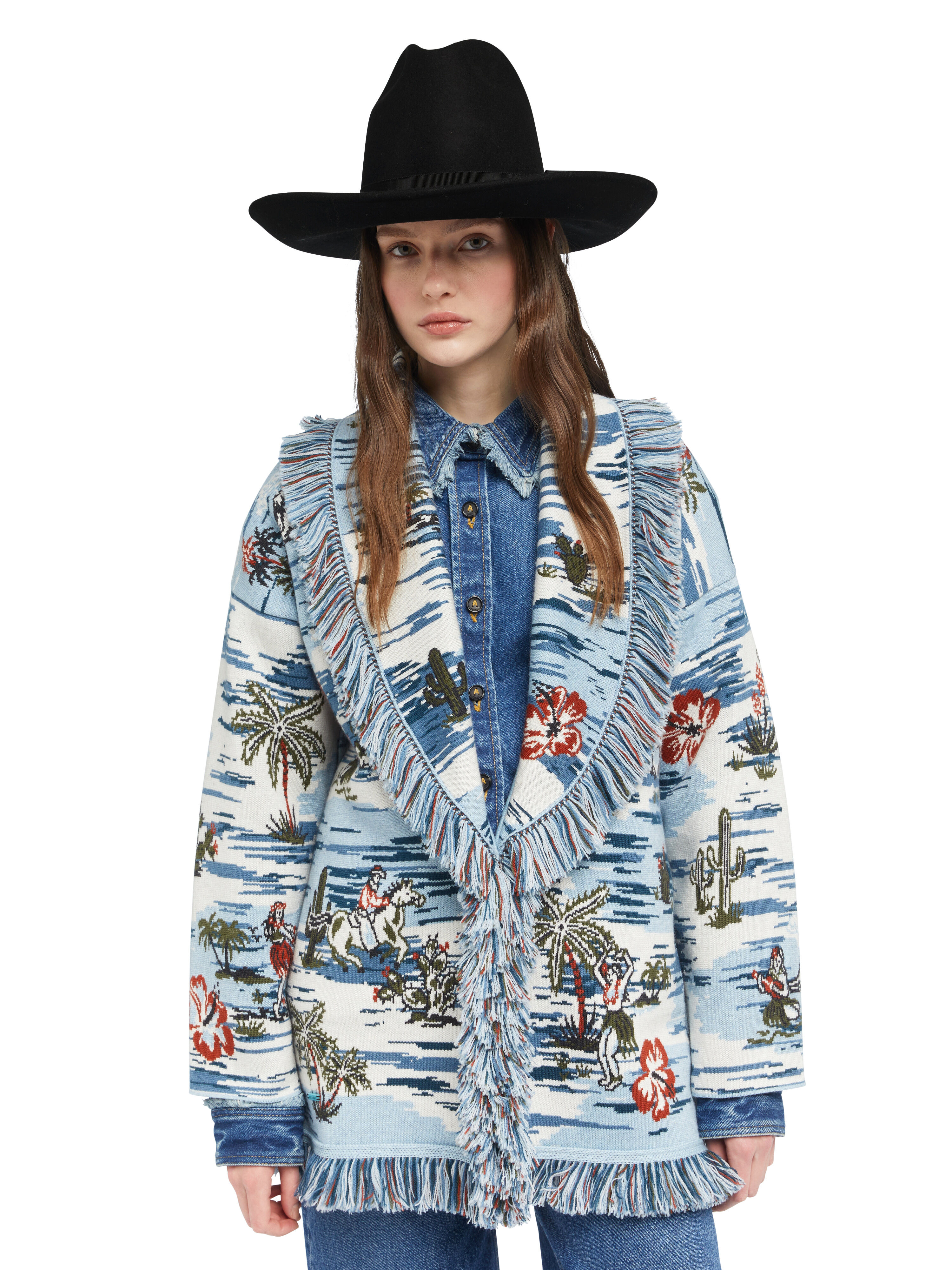 Alanui Cowboy Hat Black LWLA033E25FAB001