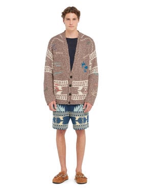 Alanui Written By The Ocean Cardigan Cocoa Delight-Multicolor