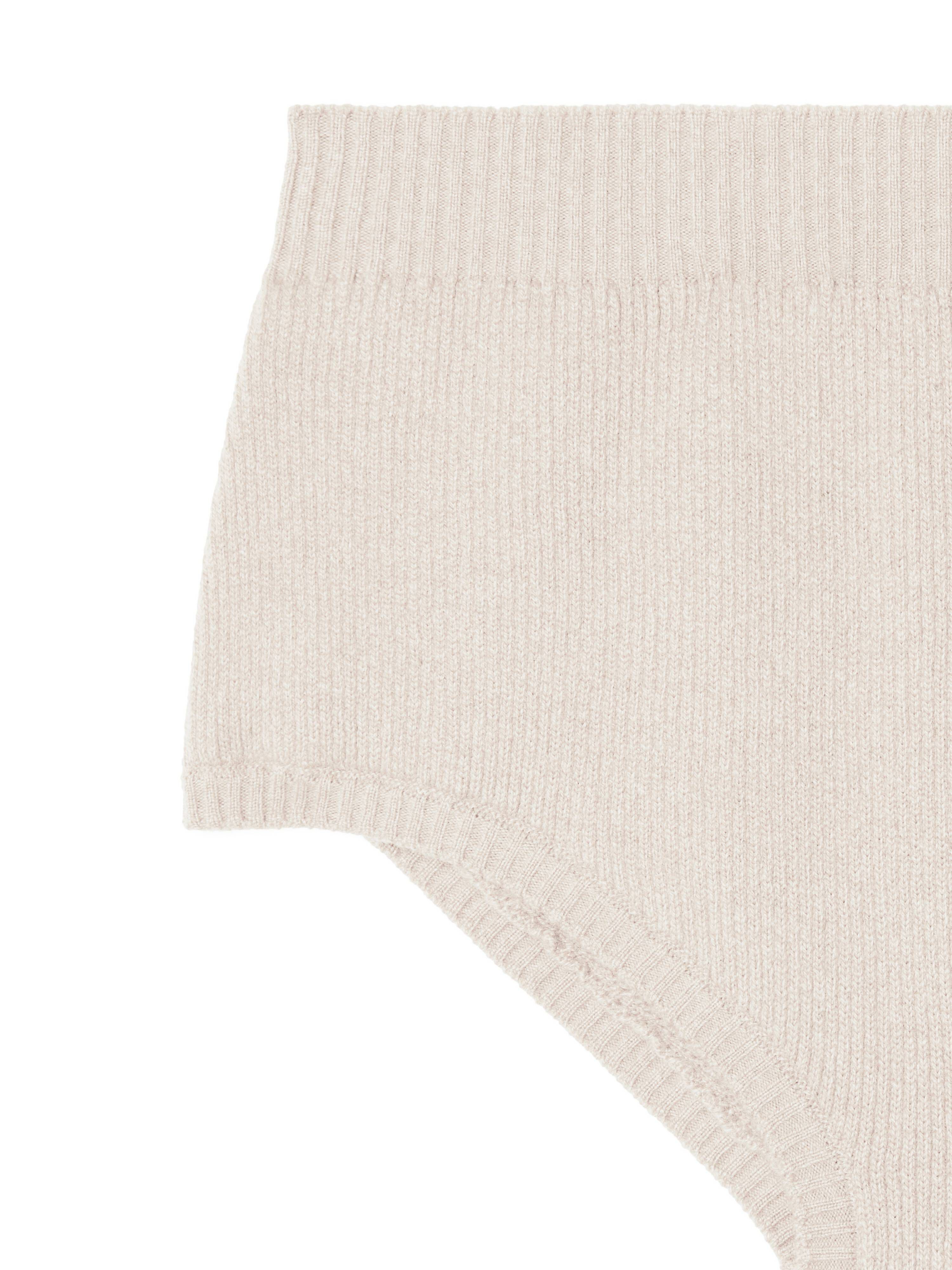 Alanui Cashmere Culotte White LWHM020E24KNI001