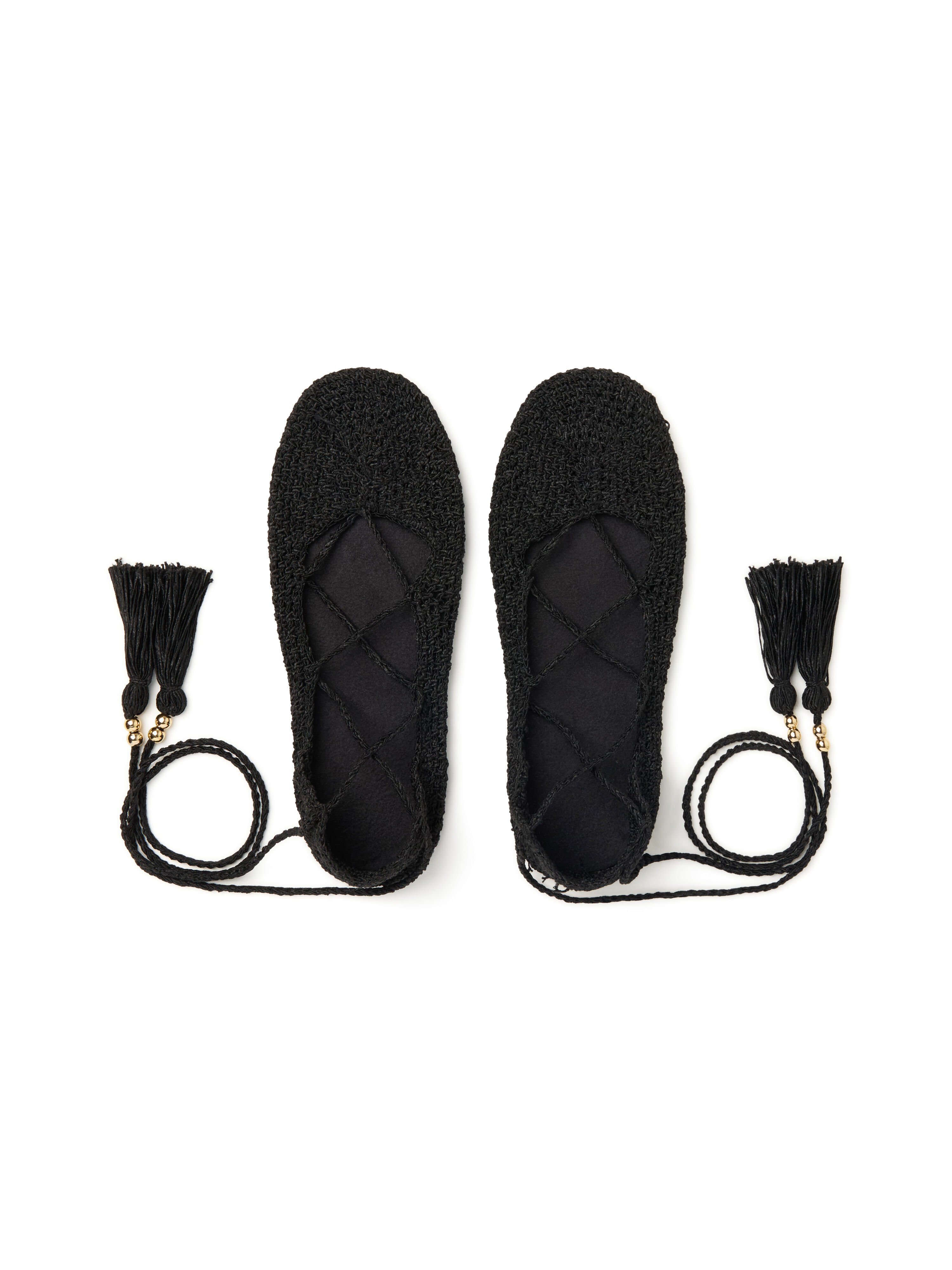 Alanui The Sound Of The Sea Shoes Black LWIR002R26KNI001 Alanui The Sound Of The Sea Shoes Black LWIR002R26KNI001