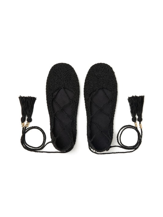 Alanui The Sound Of The Sea Shoes Black LWIR002R26KNI001 Alanui The Sound Of The Sea Shoes Black LWIR002R26KNI001