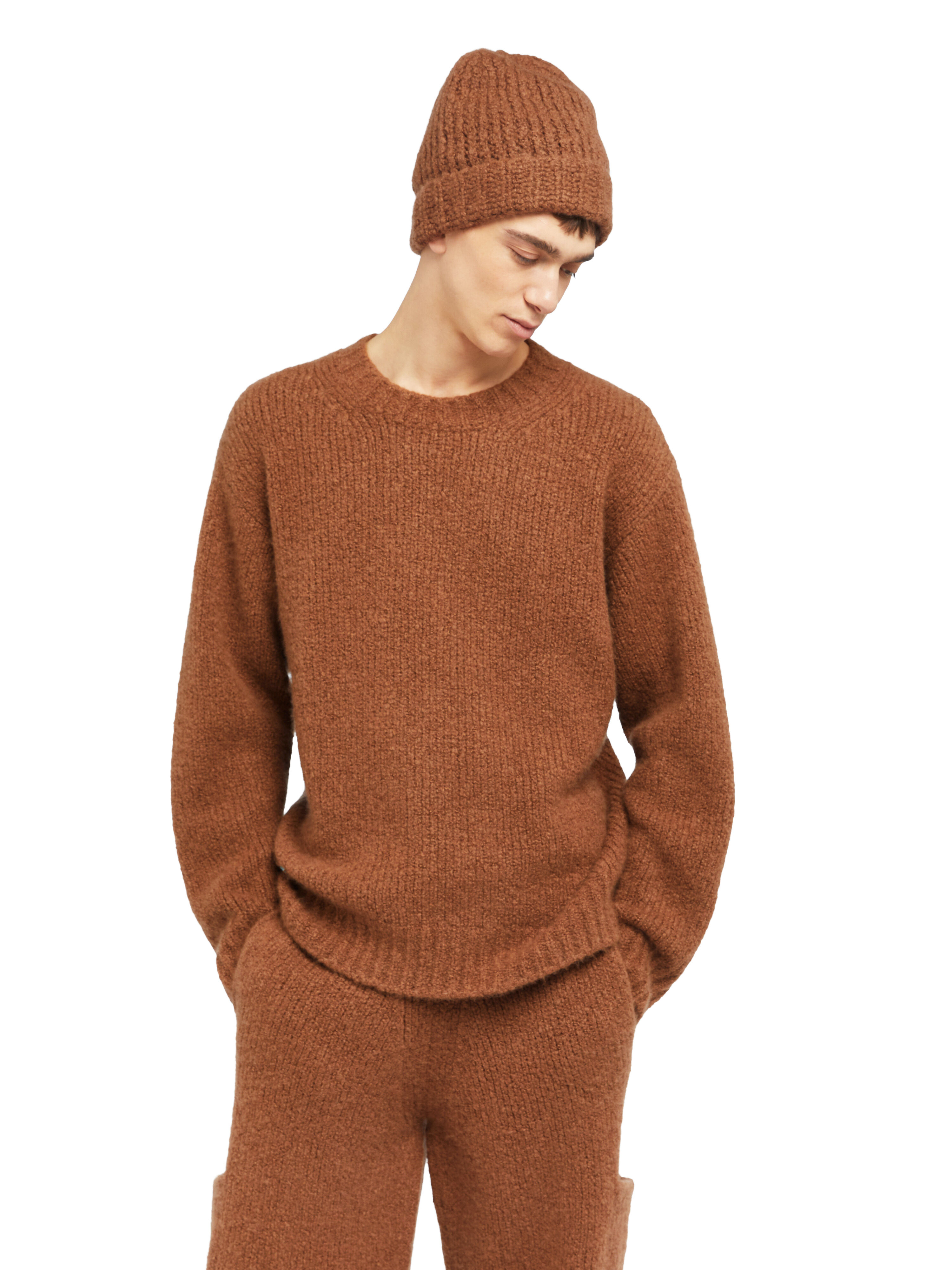 Alanui Alanui Finest Beanie Luli Brown LMLC007E25KNI001
