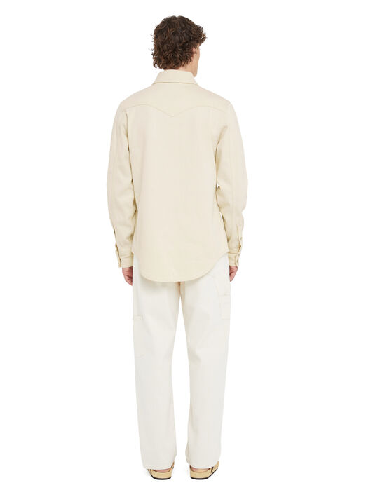 Alanui Raw Denim Shirt White Raw Denim LMYD007R25DEN005