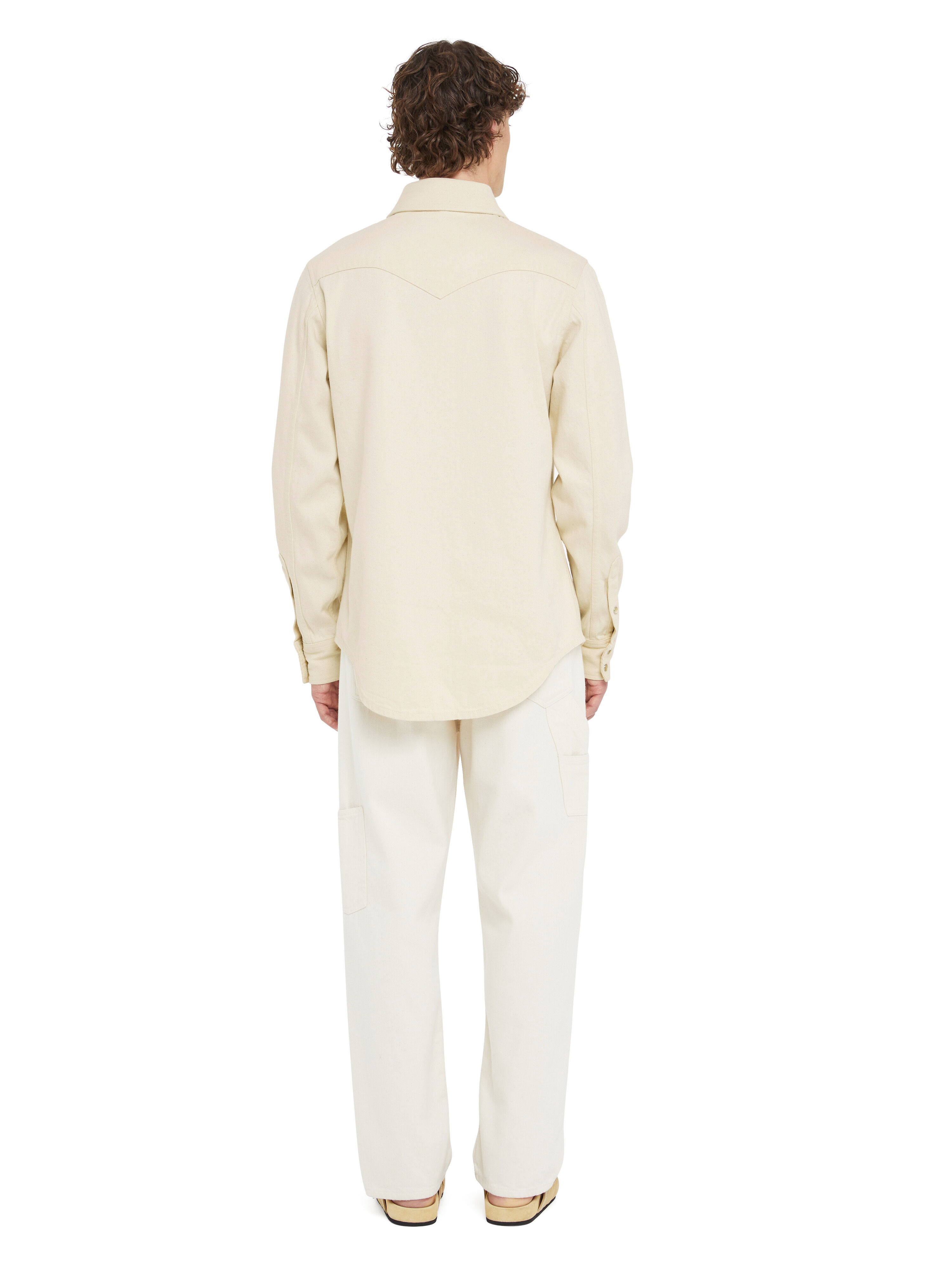 Alanui Raw Denim Shirt White Raw Denim LMYD007R25DEN005