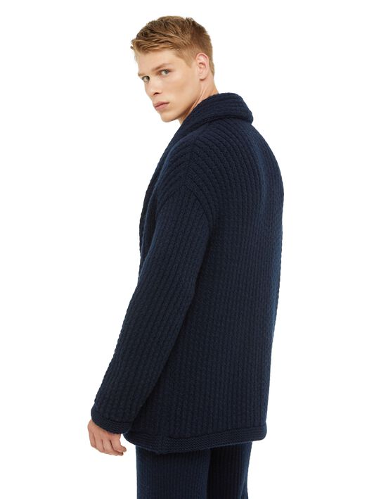 Alanui Alanui Finest Knit Cardigan Deep Blue LMHB037R24KNI001 Alanui Alanui Finest Knit Cardigan Deep Blue LMHB037R24KNI001