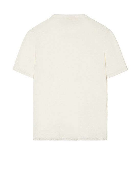 Alanui T-Shirt Chalk LMHW002R25KNI001
