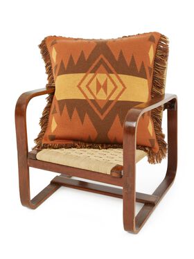 Alanui Icon Jacquard Pillow Linseed-Cognac LWRO002R25KNI001