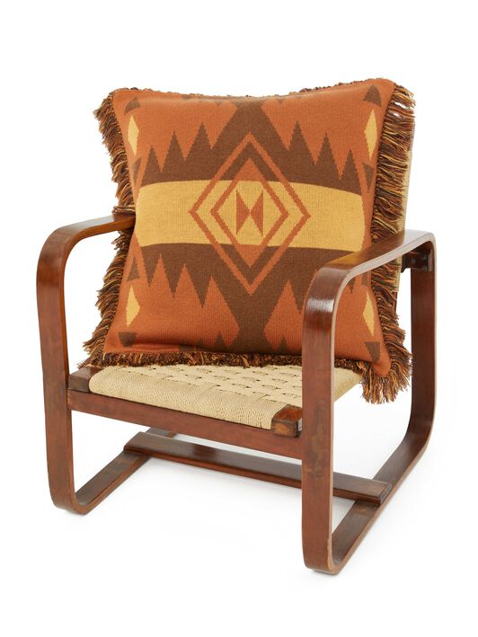 Alanui Icon Jacquard Pillow Tamarind-Castagno LWZH001E24KNI001