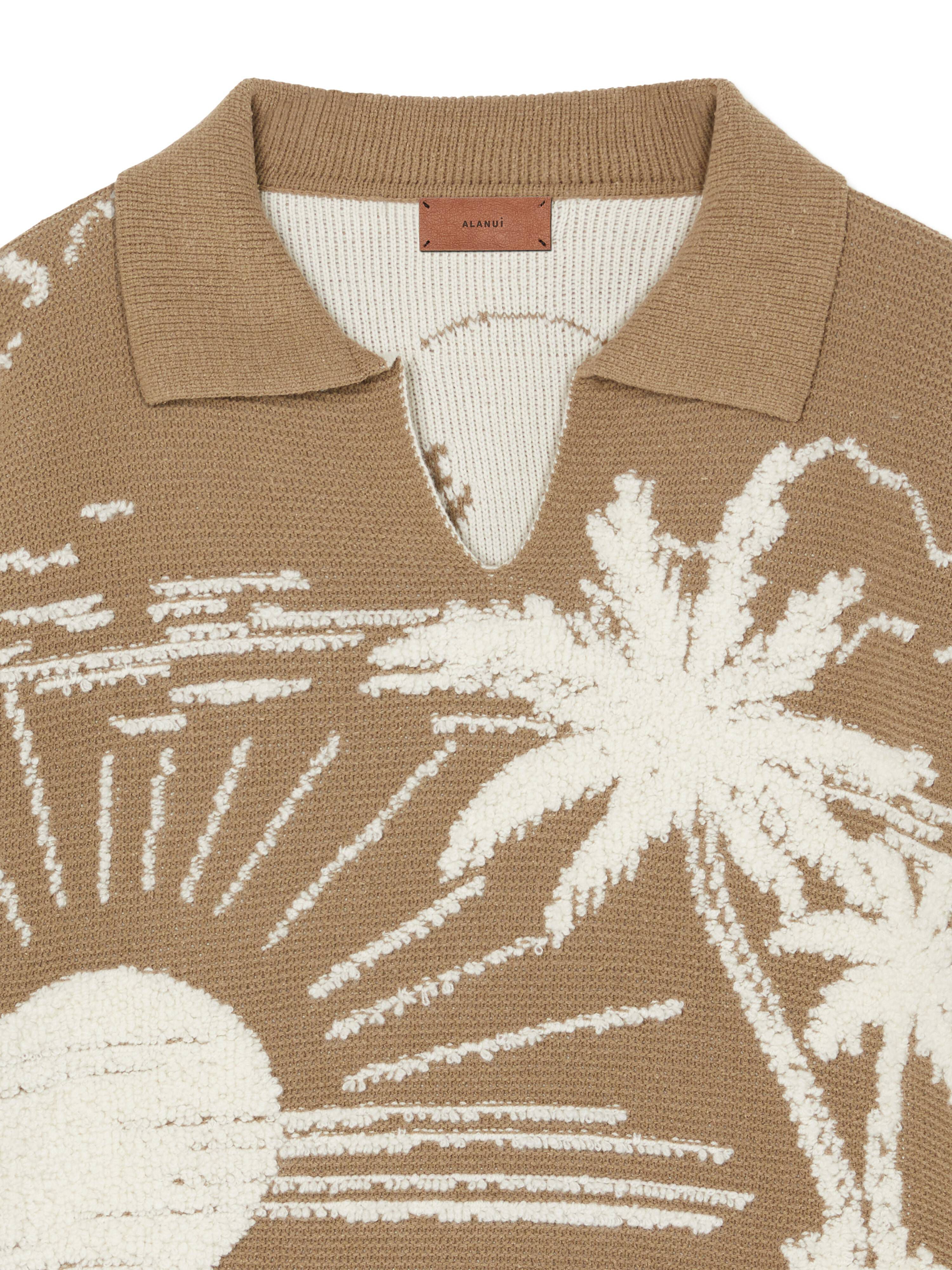 Alanui Beyond The Horizons Polo Khaki-White LWHV002R25KNI004