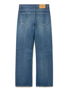 Alanui Blue Moon Denim Pants Vintage Medium Wash Denim