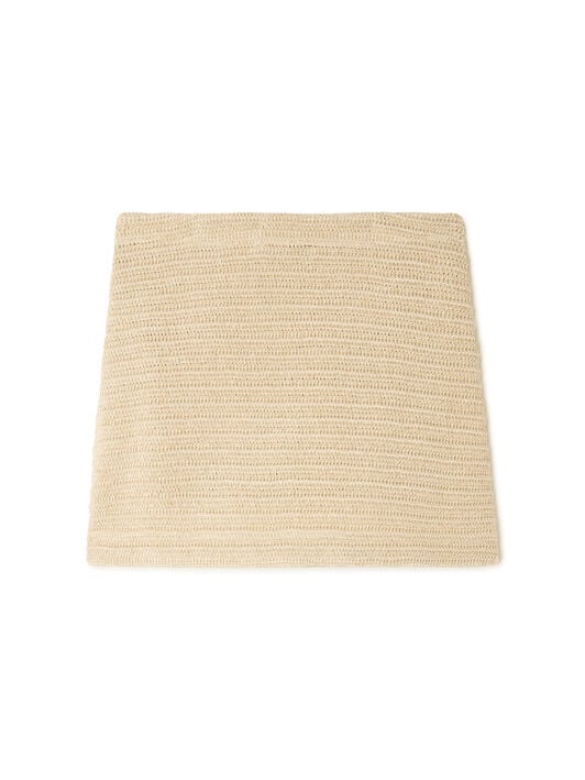 Alanui The Sound Of The Sea Wrap Mini Skirt Sea Shell LWHL008R26KNI001 Alanui The Sound Of The Sea Wrap Mini Skirt Sea Shell LWHL008R26KNI001