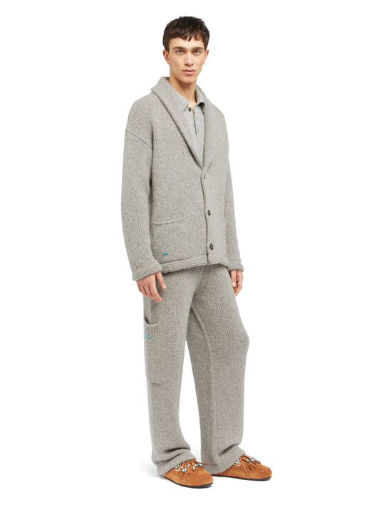 Alanui Alanui Finest Cardigan Coco Grey LMHB037E25KNI001 Alanui Alanui Finest Cardigan Coco Grey LMHB037E25KNI001