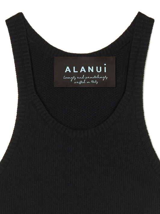 Alanui Alanui Finest Tank Top Black LWHT005R26KNI001 Alanui Alanui Finest Tank Top Black LWHT005R26KNI001
