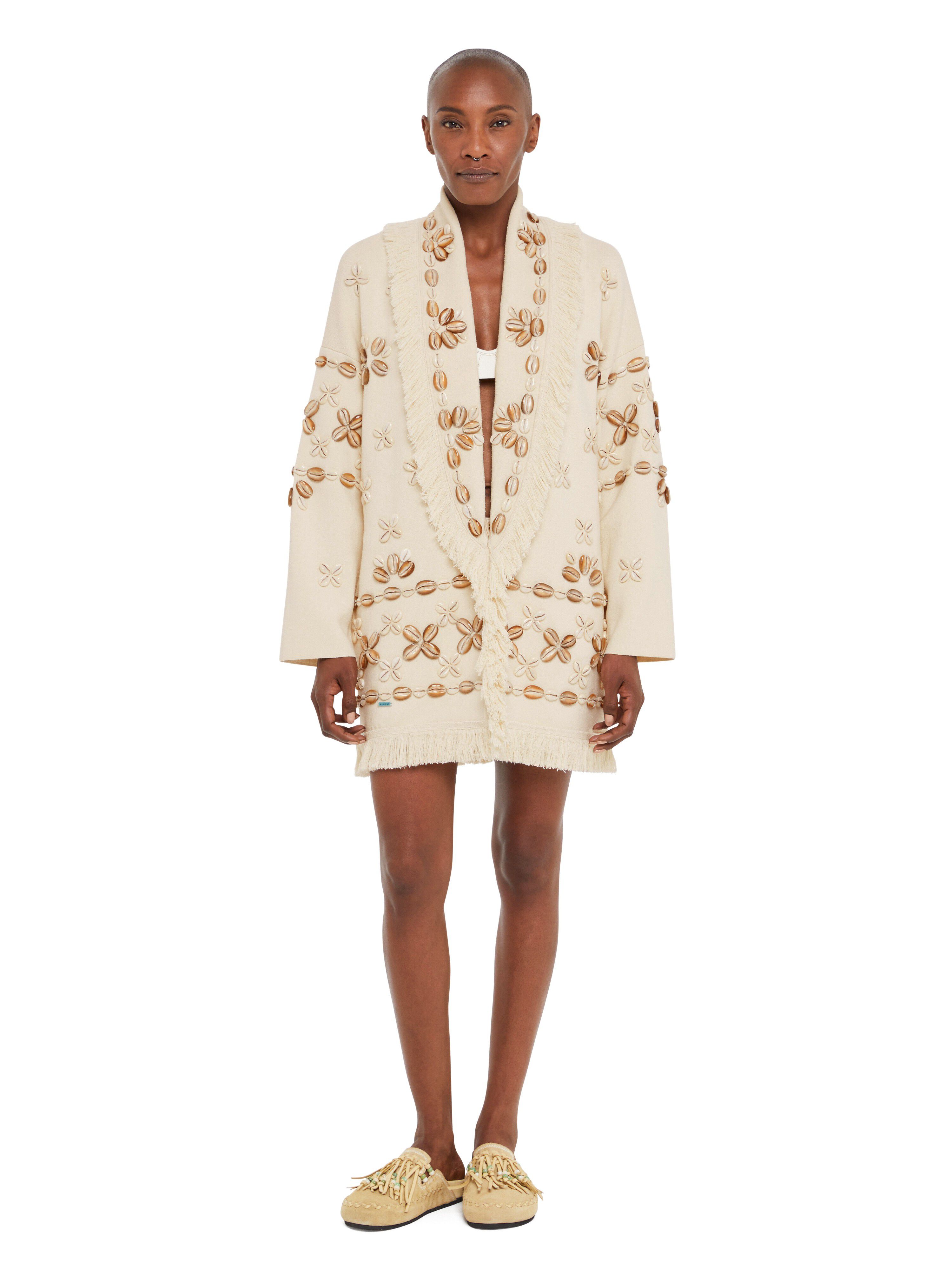 Alanui Ocean Dream Cardigan Chalk LWHB064R25KNI00E