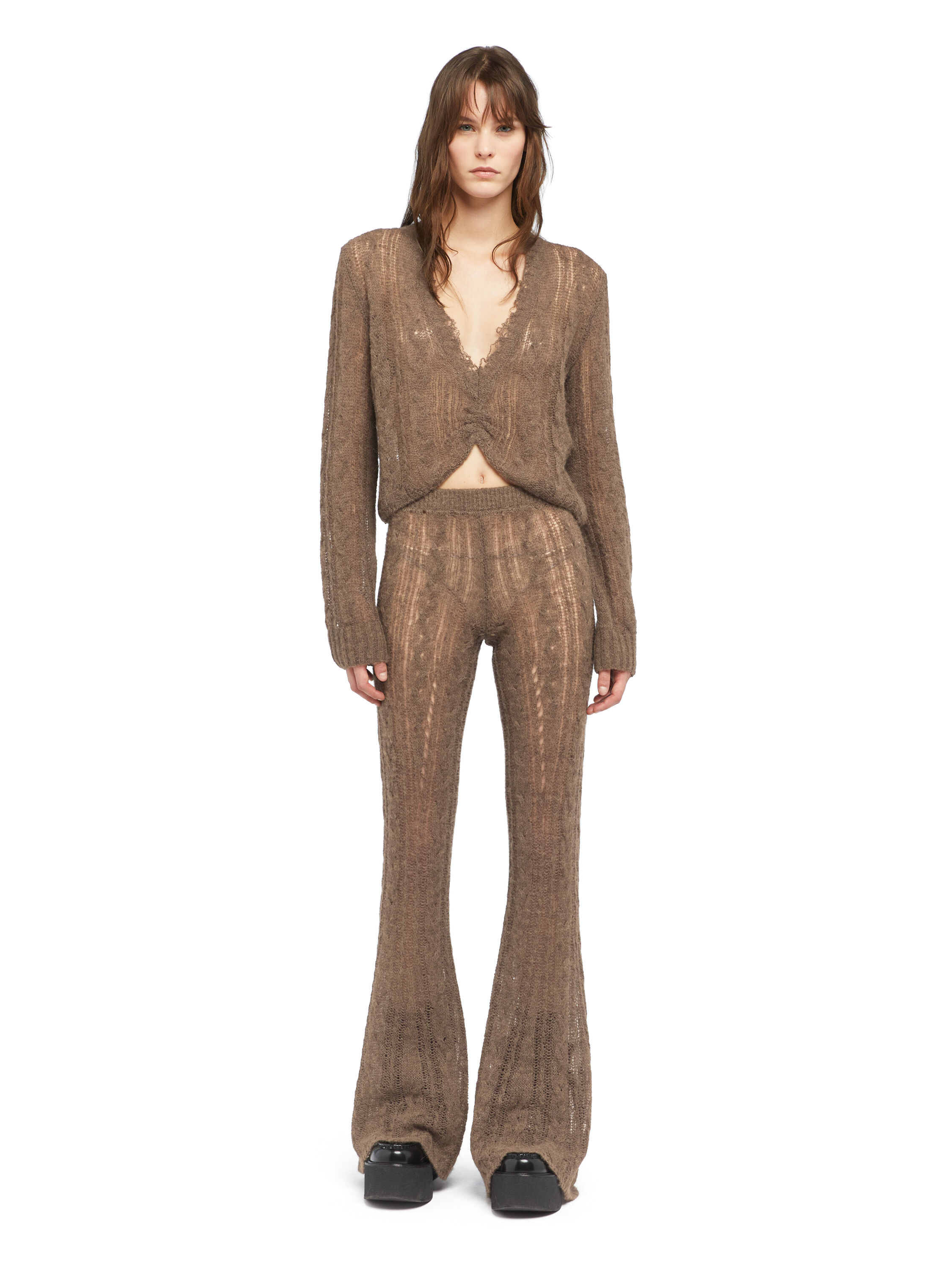 Alanui Desert Drift Pants Dark Dust LWHG017E25KNI001