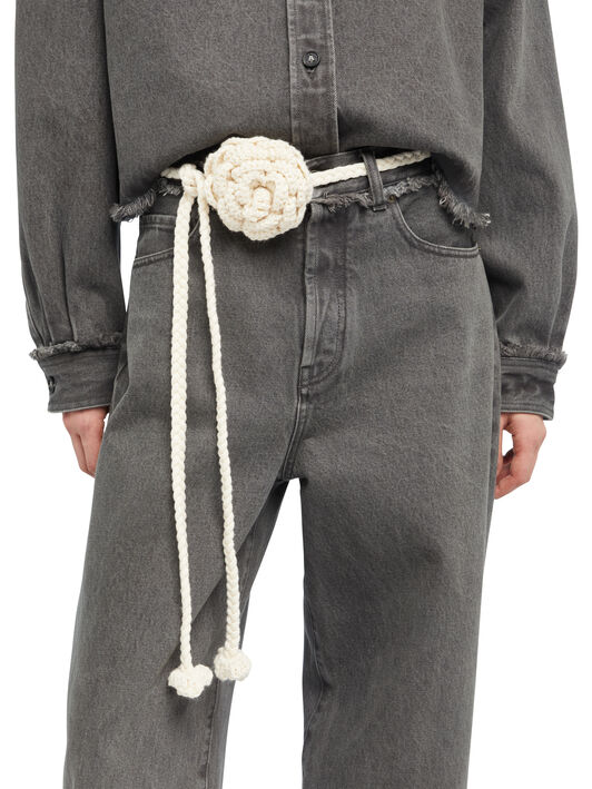 Alanui Chain Rose Belt Chalk LWRB01AE25KNI001