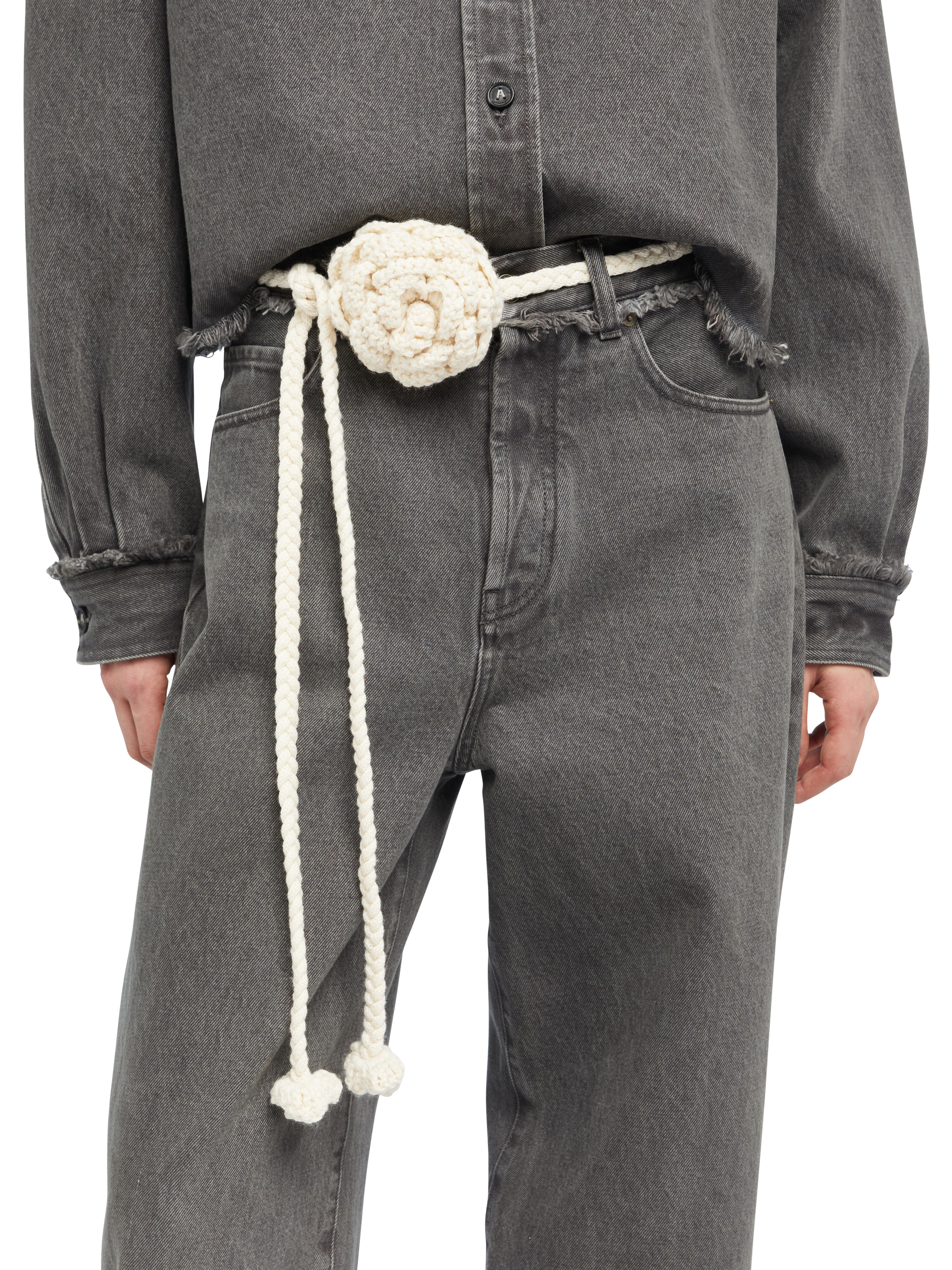 Alanui Chain Rose Belt Chalk LWRB01AE25KNI001