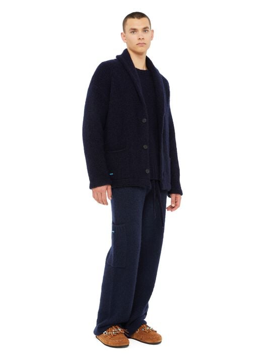 Alanui Alanui Finest Cardigan Midnight Blue LMHB037E24KNI001