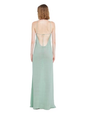 Alanui Mermaid Inside Halter Neck Dress Acquamarine