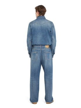 Alanui Medium Wash Denim Pants Medium Wash Blue Denim