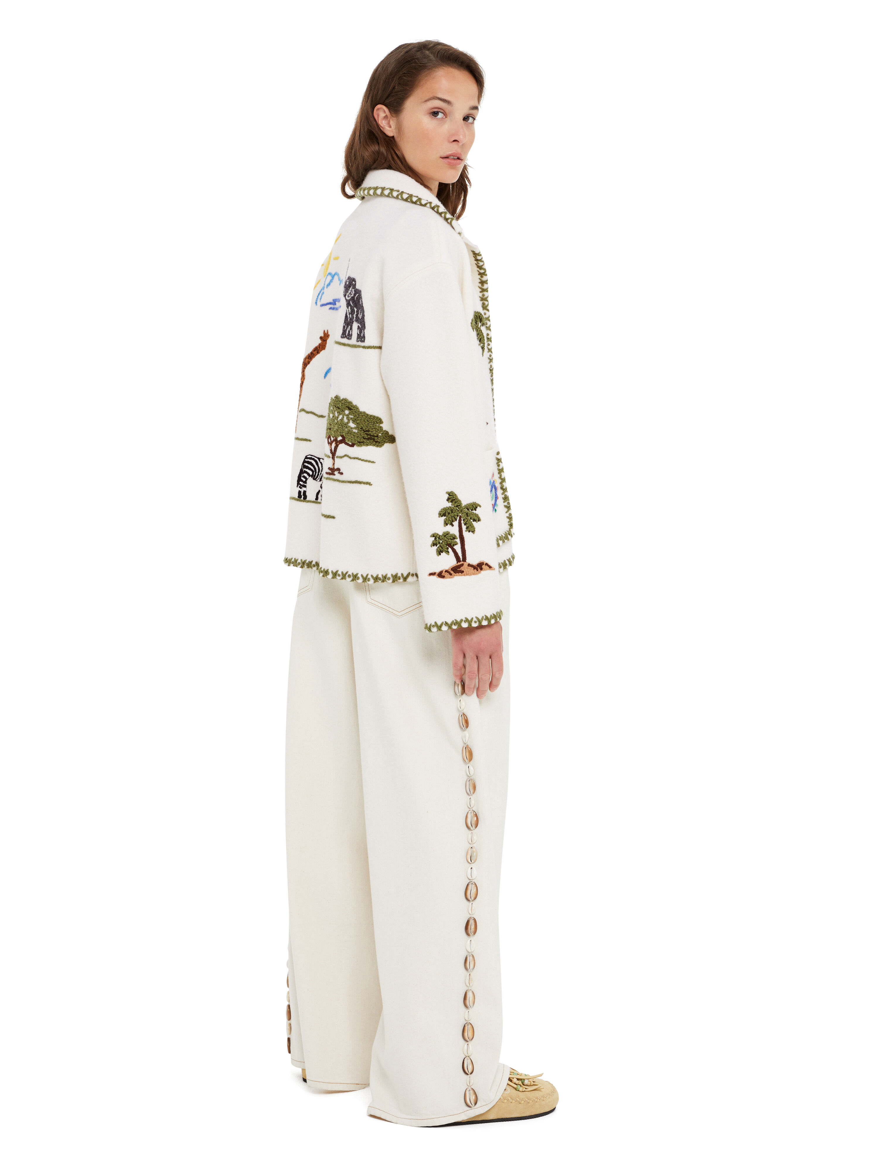 Alanui Remember Me Jacket Panna LWHQ01BR25KNI001