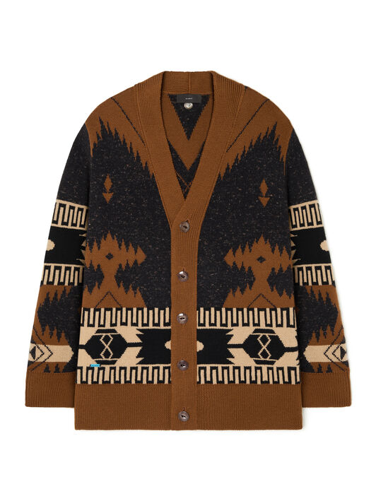 Alanui Dreamscape Icon Cardigan Black-Dakar LMHB035E25KNI001 Alanui Dreamscape Icon Cardigan Black-Dakar LMHB035E25KNI001