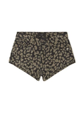 Alanui Seattle Jungle Denim Shorts Ardesia-Dark Dust LWYC009E25DEN001