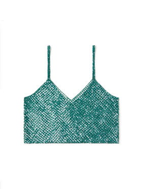 Alanui Nothing But Light Tank Top Green Tide