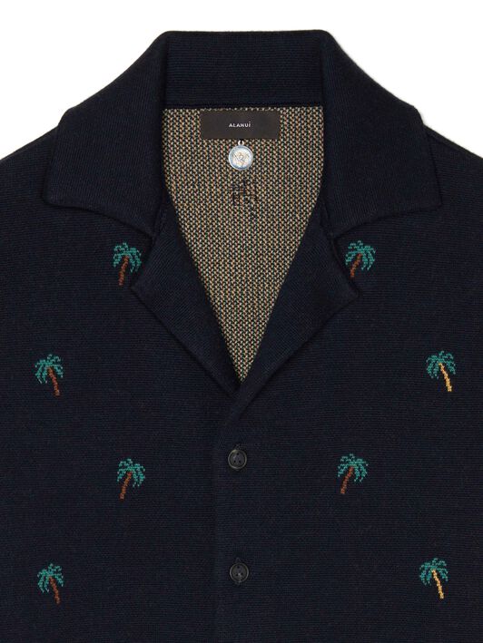 Alanui The Tale Of A Hawaiian Shirt Midnight Blue-Multicolor LMHY004E24KNI001