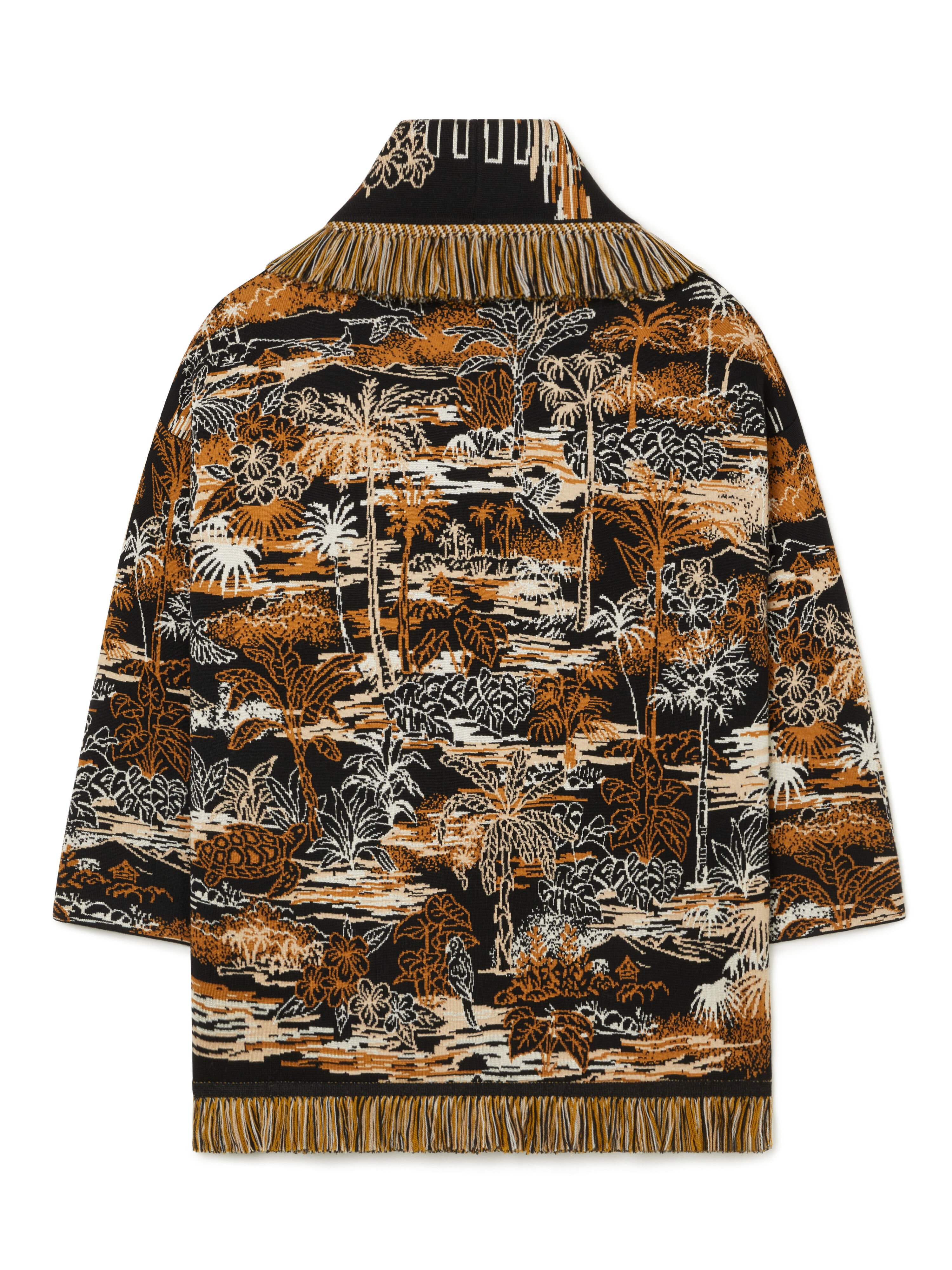 Alanui Lost In The Blue Cardigan Black-Multicolor LWHB064R26KNI021