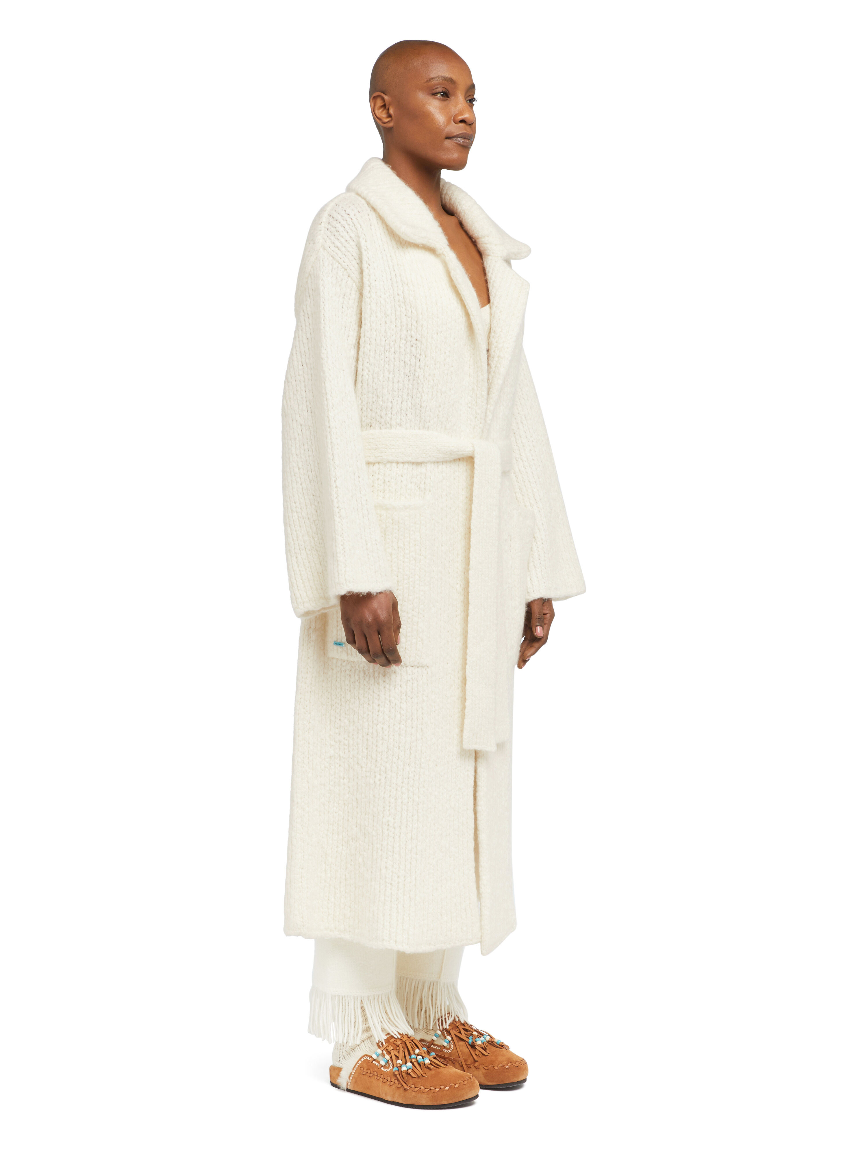 Alanui Alanui Finest Coat White LWHQ013E25KNI001