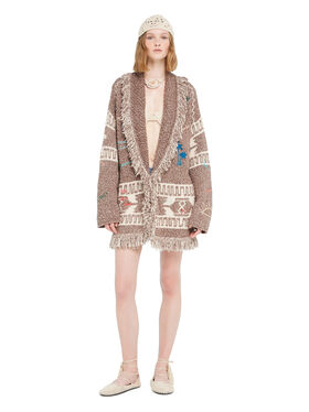 Alanui Written By The Ocean Cardigan Cocoa Delight-Multicolor